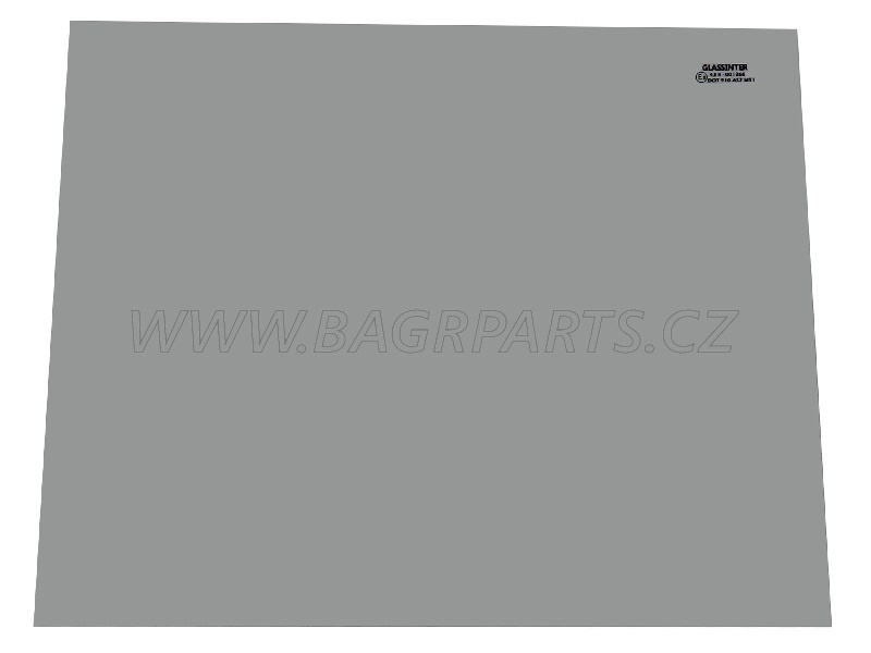 Sklo kabiny, zadní