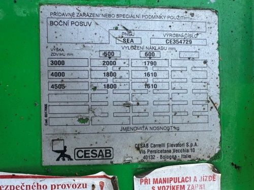 Čelní vysokozdvižný vozík CESAB B 420