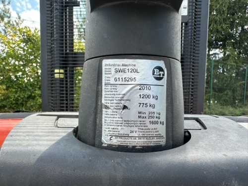 Elektrický vysokozdvižný vozík BT SWE 120 L