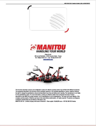 Čelní vysokozdvižný vozík Manitou MLT 1035 LT LSU