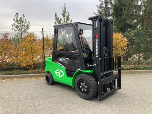 Čelní vysokozdvižný vozík EFL353 80V/410Ah; 200A externí nabíječ