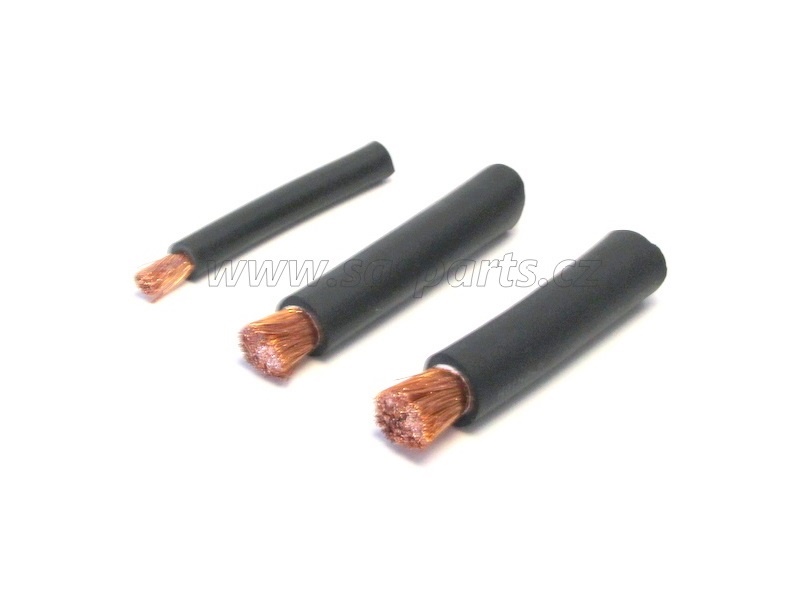 kabel trakční baterie černý 25 mm2