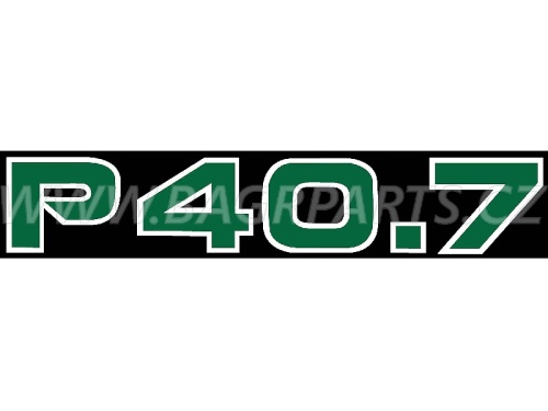 Nálepka - P 40.7