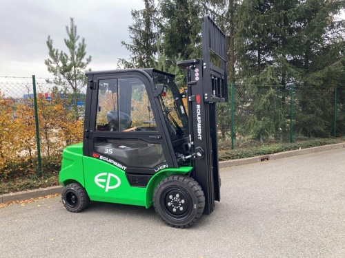Čelní vysokozdvižný vozík EFL353 80V/410Ah; 200A externí nabíječ