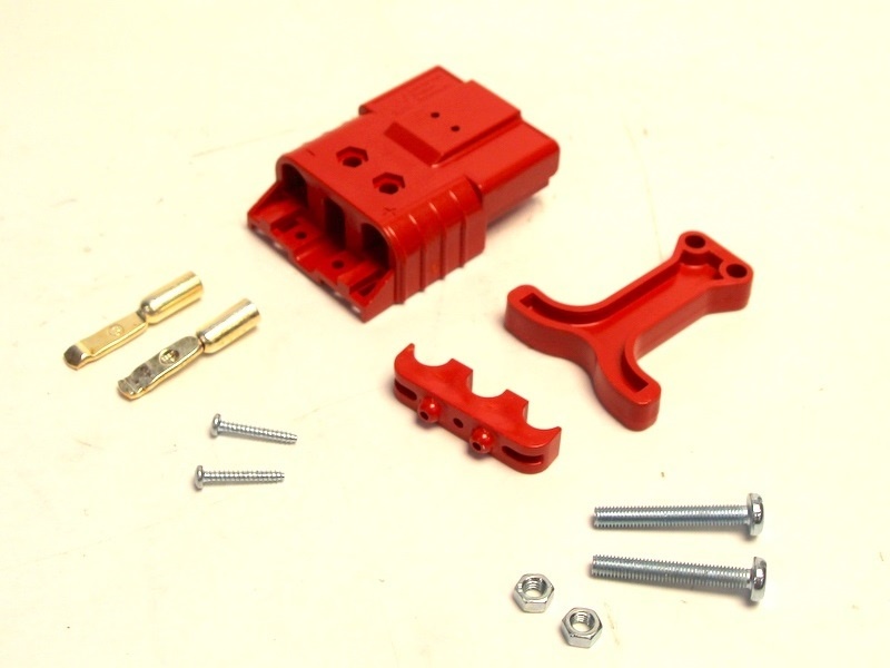 zásuvka baterie SBE 80A - 150V 16 mm2 červená