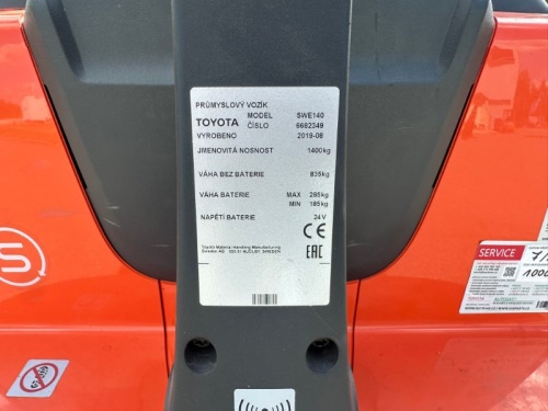 Elektrický vysokozdvižný vozík BT SWE 140