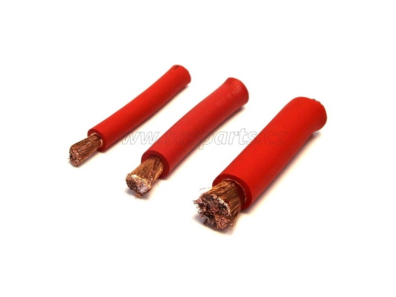 kabel trakční baterie červený 25 mm2