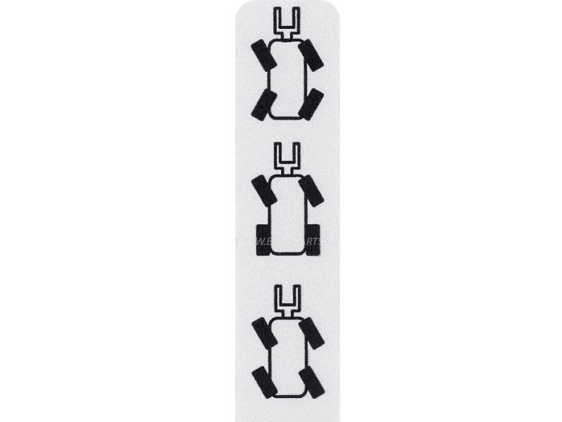 Nálepka - natáčení kol