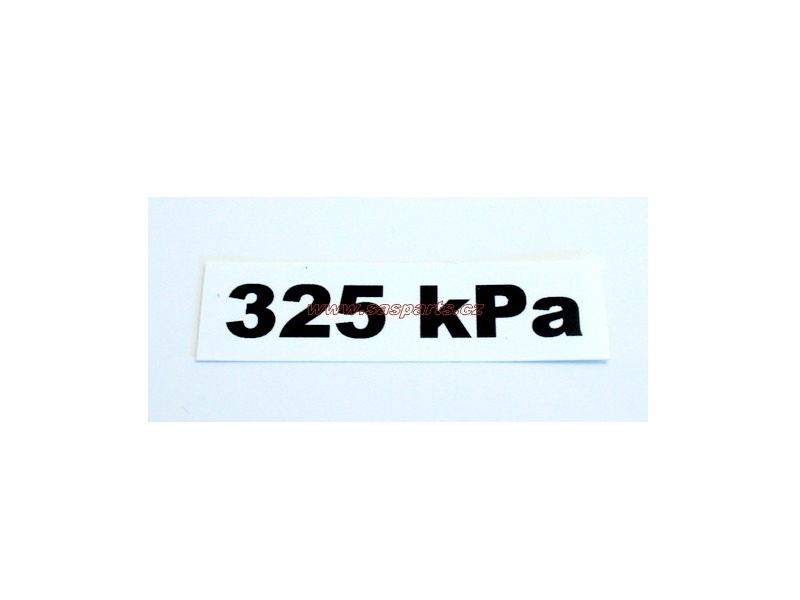tlak v pneu 325 kPa  M25