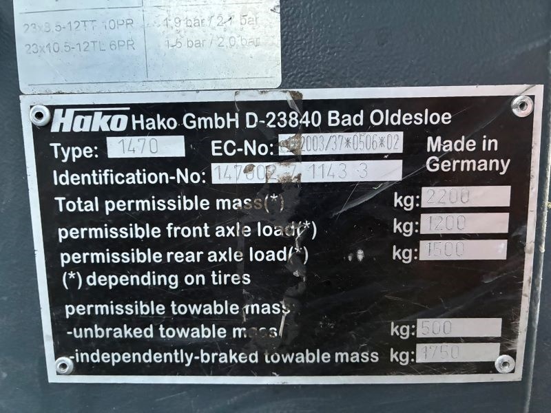 Víceúčelový komunální stroj HAKO CITYMASTER 600