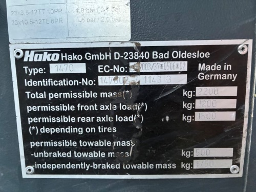 Víceúčelový komunální stroj HAKO CITYMASTER 600