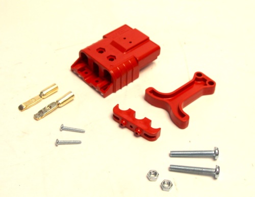 zásuvka baterie SBE 80A - 150V 16 mm2 červená