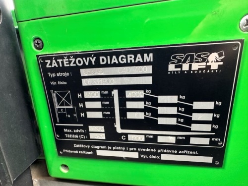 Čelní vysokozdvižný vozík BT C4D 400 E