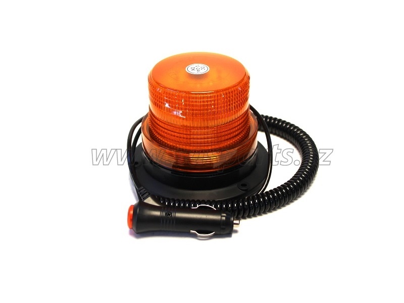 maják 12V oranžový magnet  -  LED 