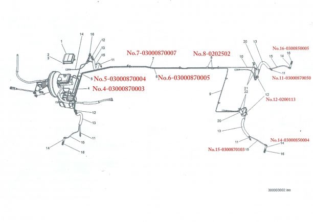 hadice brzdová FUMO E-3,4,5 M27, M31